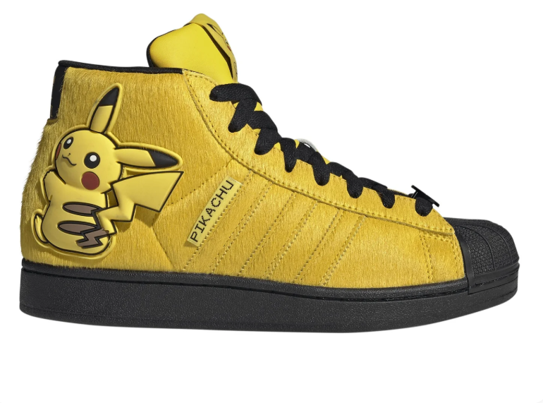 Pikachu High-Top Shell-Toe Sneakers in Yellow & Black