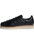 Black Shell-Toe Low-Top Sneakers with Cream Sole