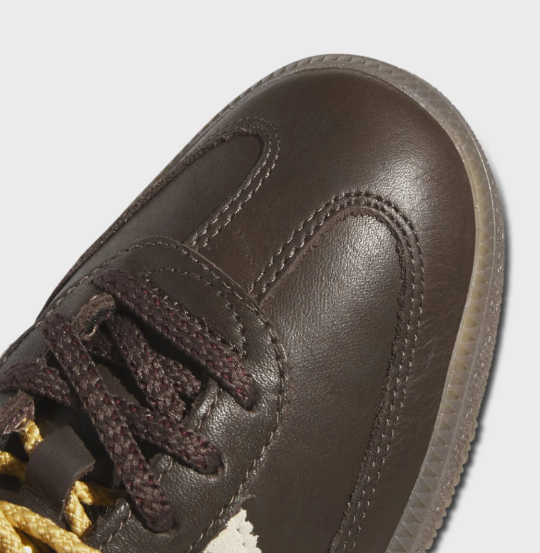 Dark Brown & Cream Retro Sneakers with Burgundy Accents