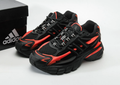 Chunky Layered Sneakers in Black & Red or White & Blue