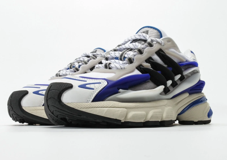 Chunky Layered Sneakers in Black & Red or White & Blue