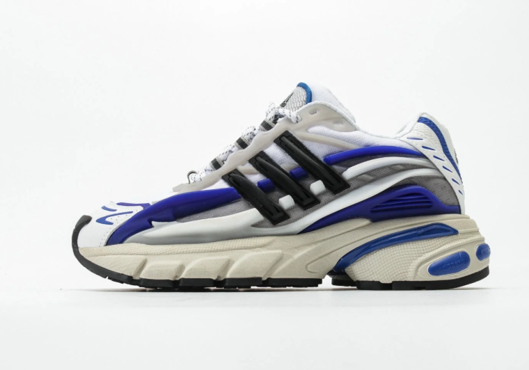 Chunky Layered Sneakers in Black & Red or White & Blue