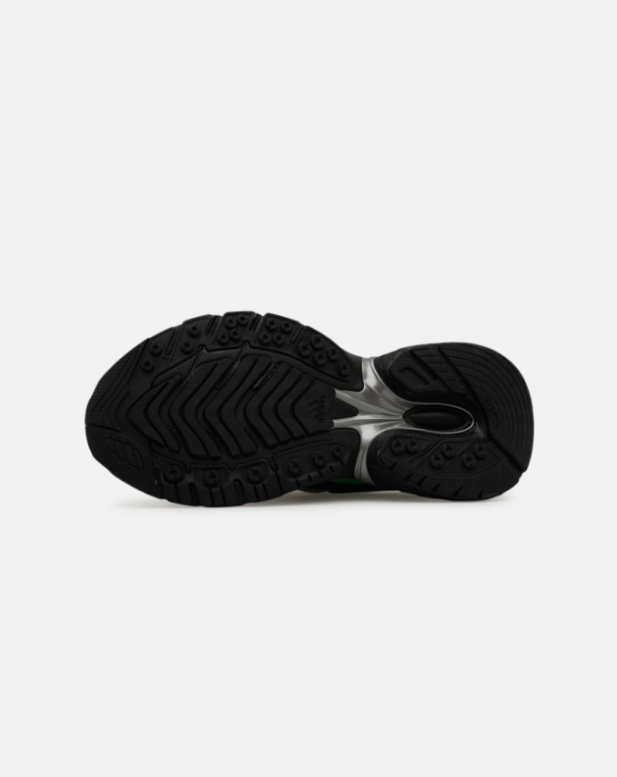 Black & Mint Green Mesh Sneakers with Chunky Sculpted Sole