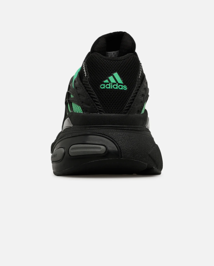 Black & Mint Green Mesh Sneakers with Chunky Sculpted Sole