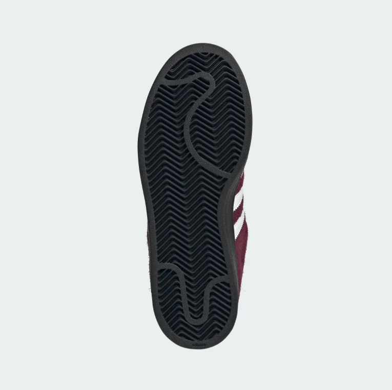Burgundy & White Low-Top Shell-Toe Sneakers with Black Sole