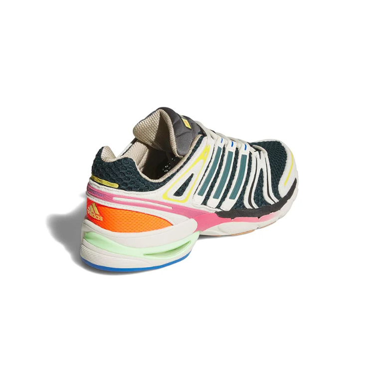 Multicolor Retro Mesh Sneakers with Sculpted Sole