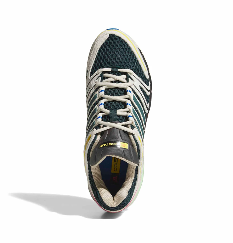 Multicolor Retro Mesh Sneakers with Sculpted Sole