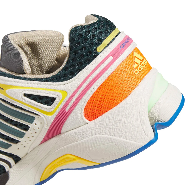 Multicolor Retro Mesh Sneakers with Sculpted Sole