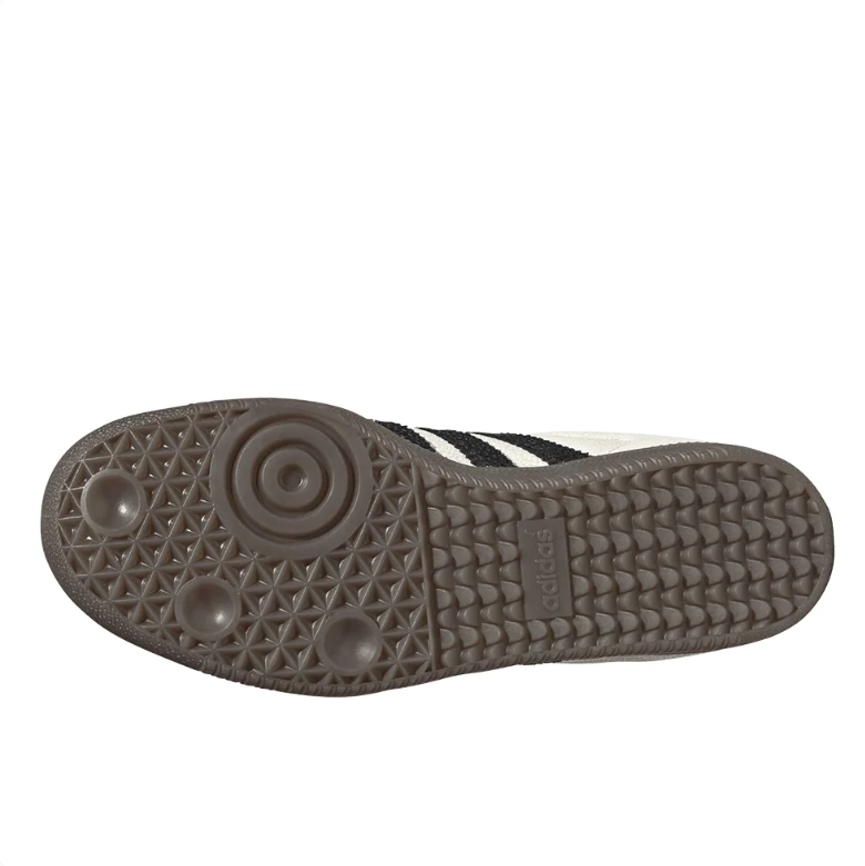 Cream & Black Retro Low-Top Sneakers with Gum Sole