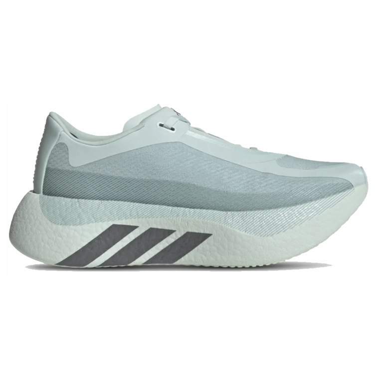 White Chunky Running-Style Sneakers with Pink or Gray Panels