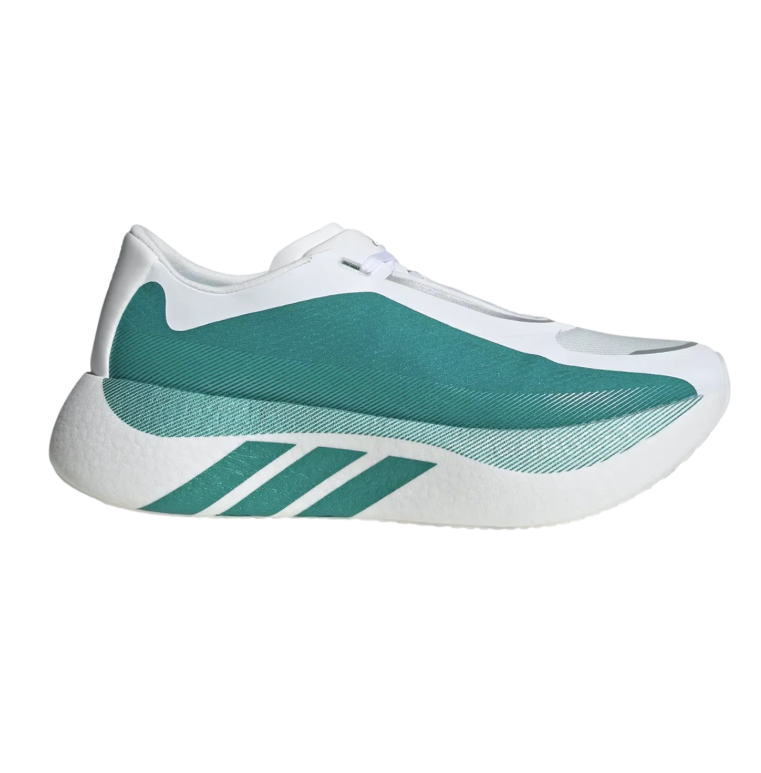 White & Teal Chunky Running-Style Sneakers