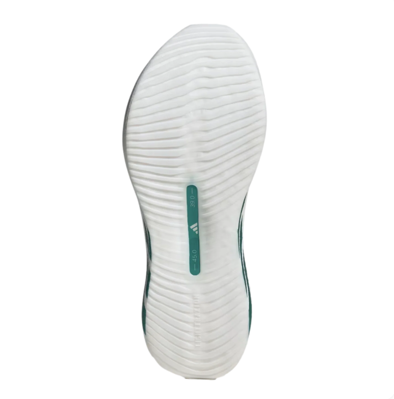 White & Teal Chunky Running-Style Sneakers