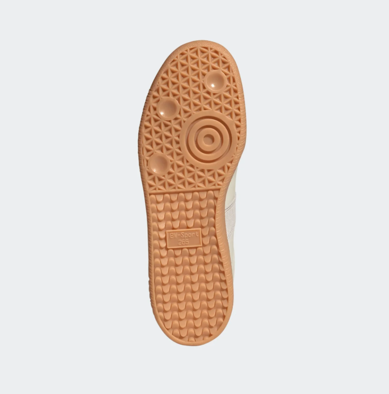 Cream & Light Gray Retro Low-Top Sneakers with Gum Sole