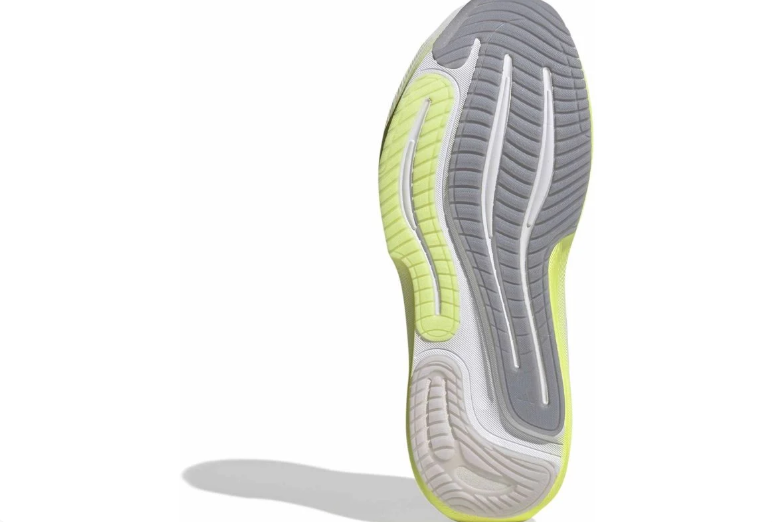 Light Gray & Neon Yellow Running-Style Sneakers