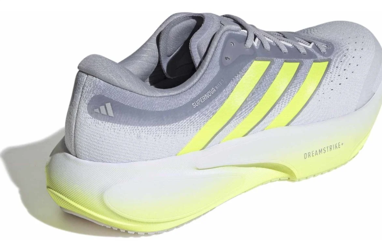 Light Gray & Neon Yellow Running-Style Sneakers
