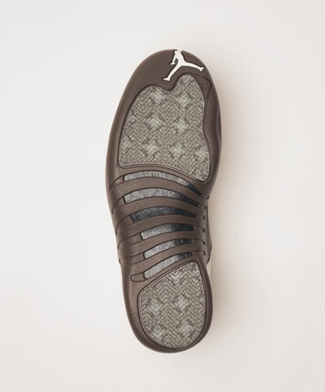 Cream & Dark Brown High-Top Sneakers with Crackle-Effect Panels