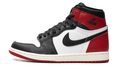 Black, White & Red High-Top Court Sneakers
