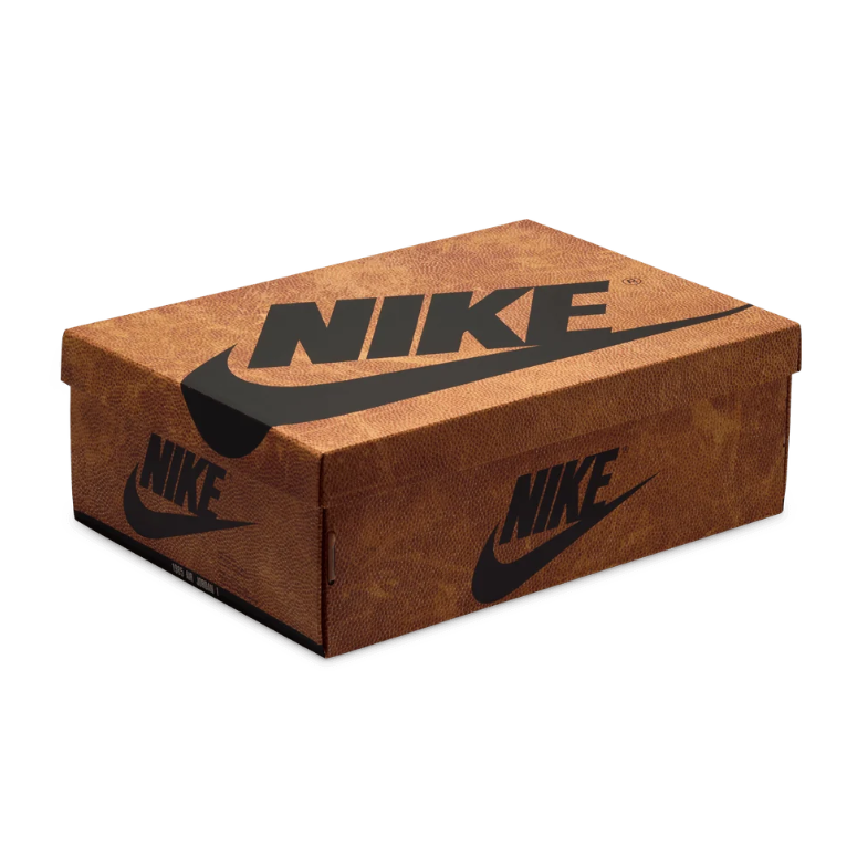 Brown & Cream High-Top Sneakers with Burgundy Outsole