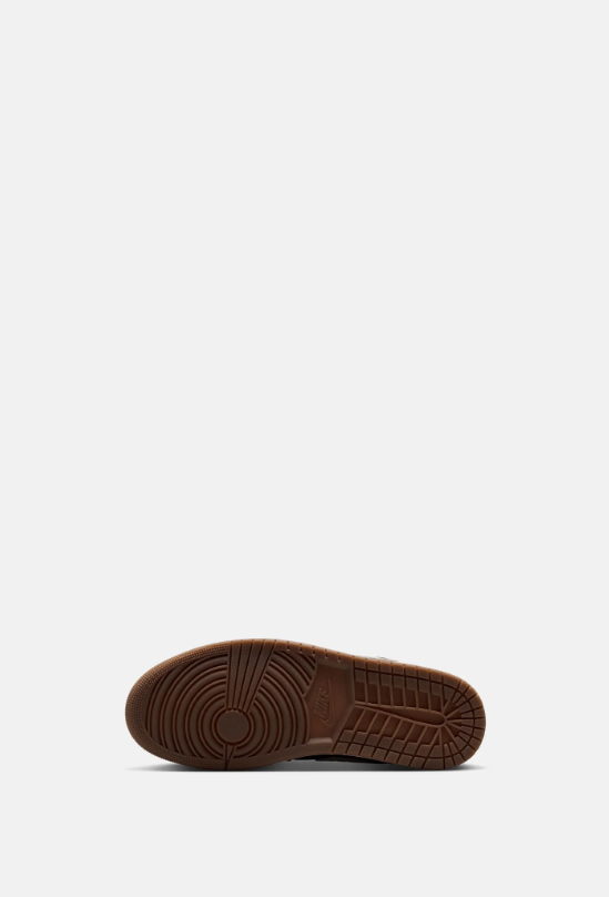 Black & White Low-Top Sneakers with Brown Gum Sole