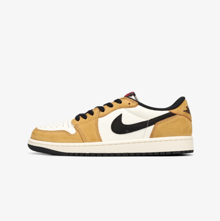 Wheat & Cream Low-Top Sneakers with Black Accents