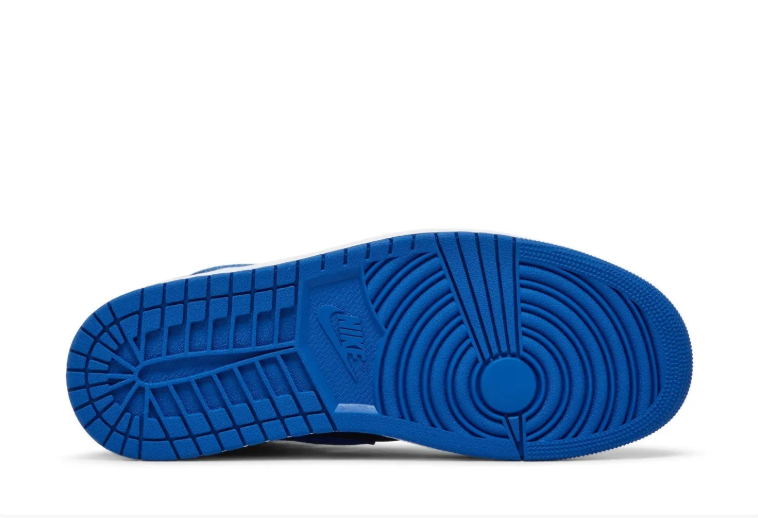 Black & Royal Blue High-Top Court Sneakers