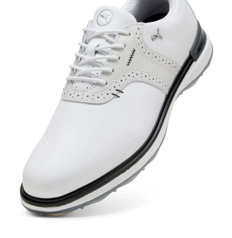 White Saddle-Style Low-Top Sneakers with Navy or White Panels