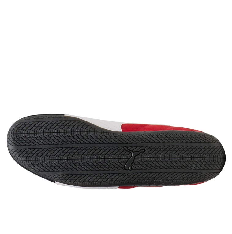 Black, Red & White Slim Low-Top Sneakers with Wraparound Sole