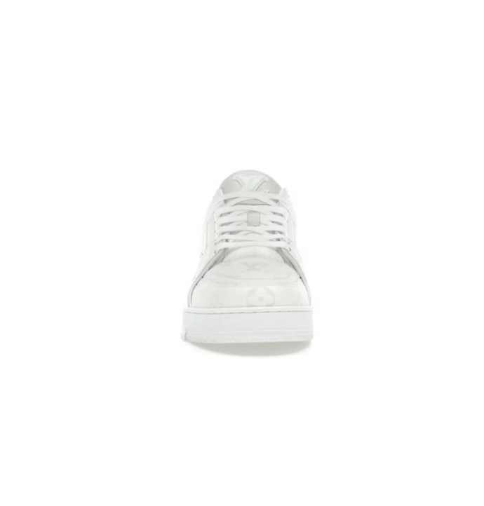 Louis Vuitton All-White Low-Top Court Sneakers
