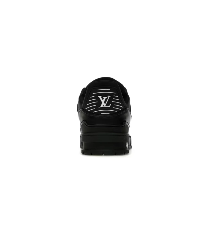 Louis Vuitton Black Low-Top Court Sneakers with White Laces