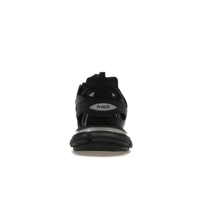 Balenciaga Black Layered Chunky Sneakers with Silver-Tone Accents