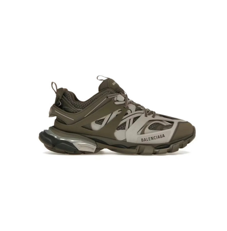 Balenciaga Olive & Gray Layered Chunky Sneakers