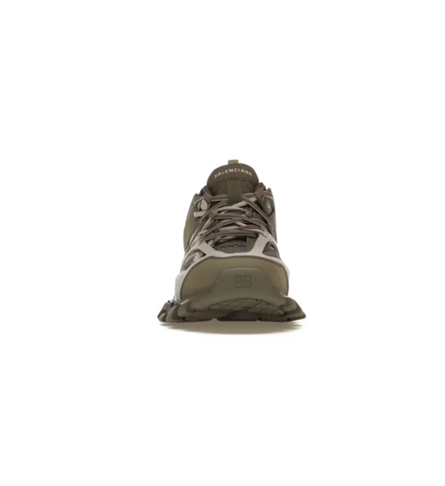 Balenciaga Olive & Gray Layered Chunky Sneakers