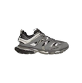 Balenciaga Gray & White Layered Chunky Sneakers with Silver-Tone Accents