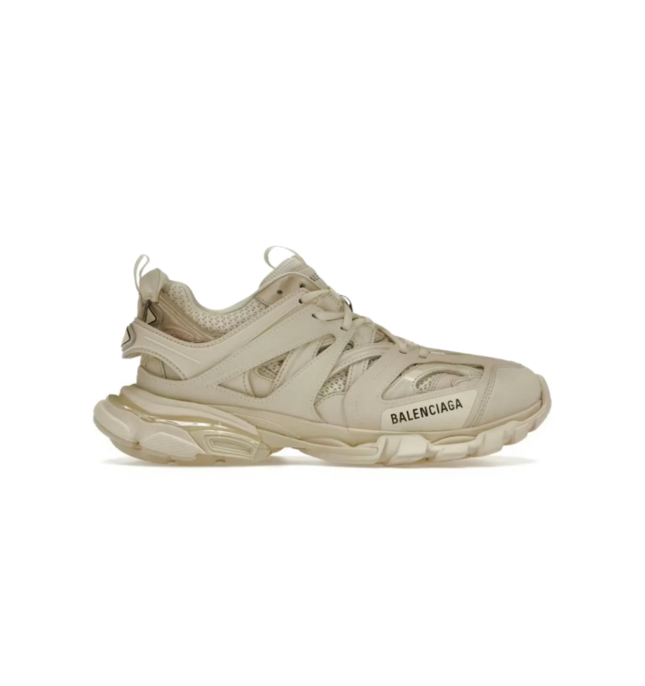 Balenciaga Cream & Beige Layered Chunky Sneakers