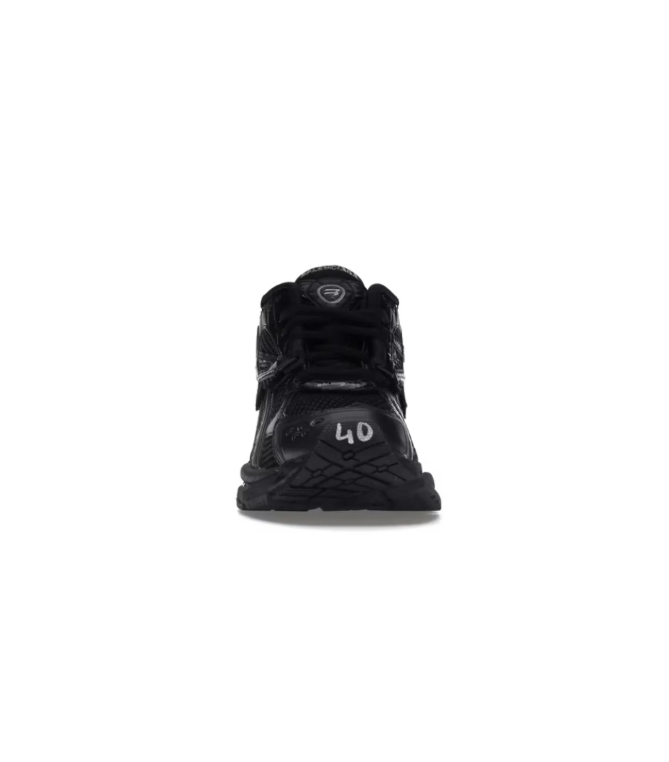 Balenciaga All-Black Layered Sneakers with Sculpted Sole