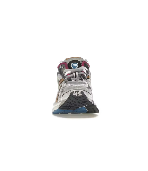 Balenciaga Multicolor Mesh Sneakers with Bronze-Tone Overlays