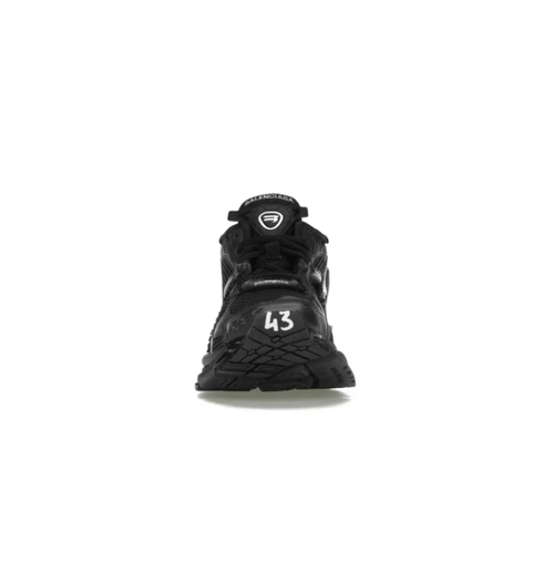 Balenciaga All-Black Layered Sneakers with Chunky Sole