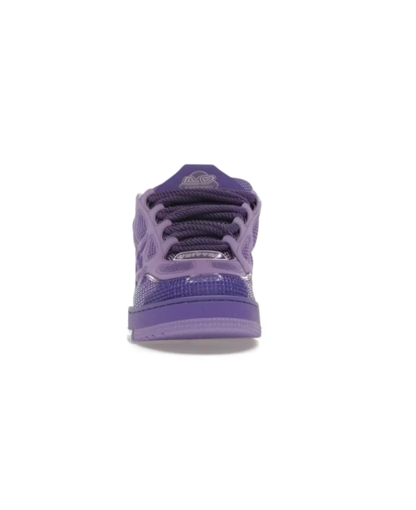 Louis Vuitton Purple & Lavender Low-Top Sneakers with Floral Details