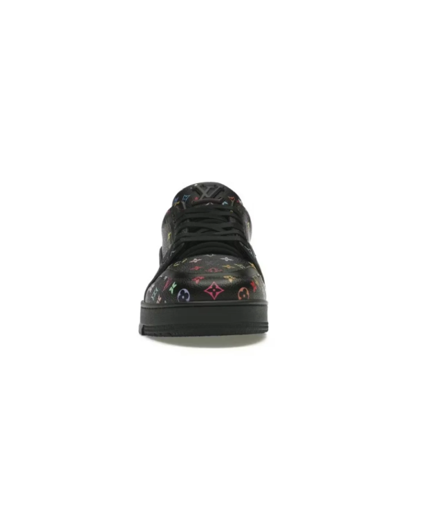 Louis Vuitton Black Multicolor Monogram Low-Top Sneakers