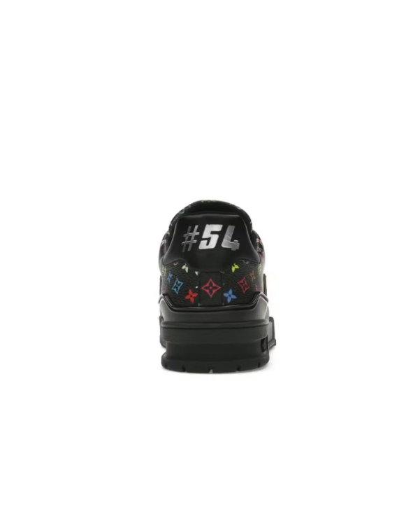 Louis Vuitton Black Multicolor Monogram Low-Top Sneakers