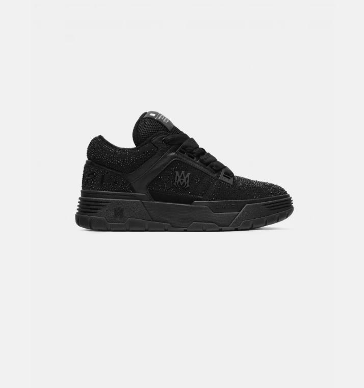 AMIRI MA-1 Black Embellished Low-Top Sneakers