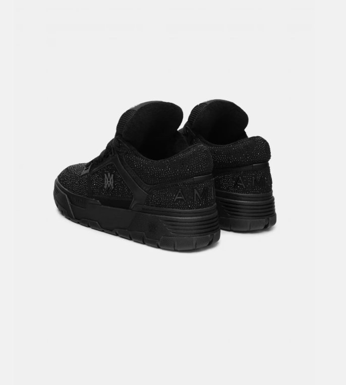 AMIRI MA-1 Black Embellished Low-Top Sneakers