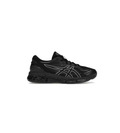 ASICS Black Low-Top Sneakers with Silver-Outline Stripes