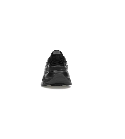 ASICS Black Low-Top Sneakers with Silver-Outline Stripes