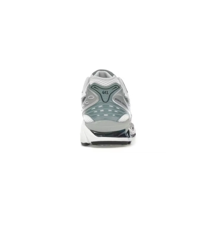 ASICS White and Sage Green Mesh Low-Top Sneakers