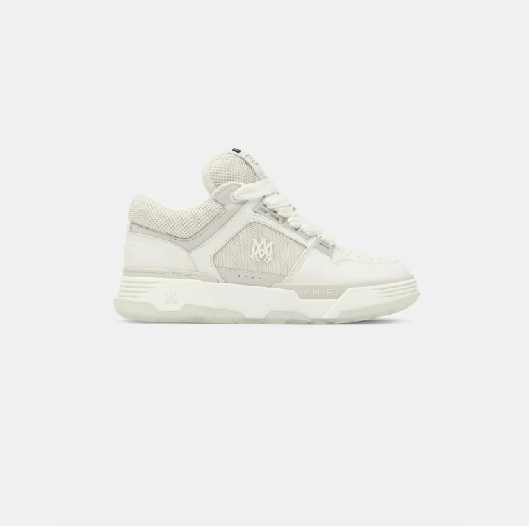 AMIRI MA-1 White and Cream Low-Top Sneakers
