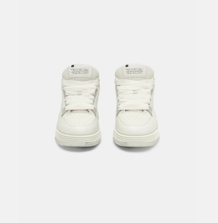 AMIRI MA-1 White and Cream Low-Top Sneakers