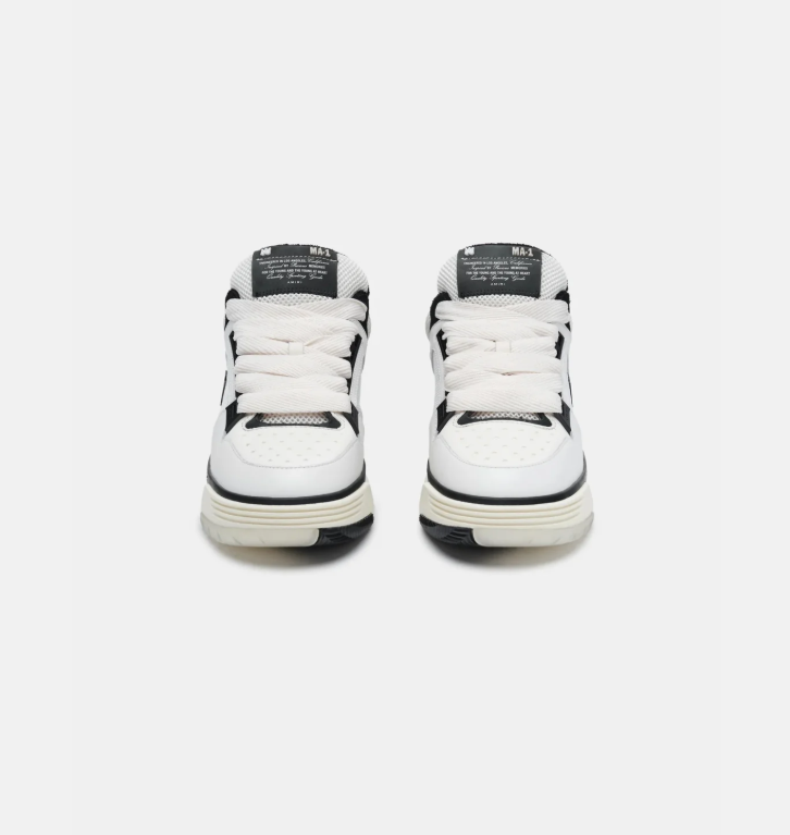 AMIRI MA-1 White and Black Low-Top Sneakers