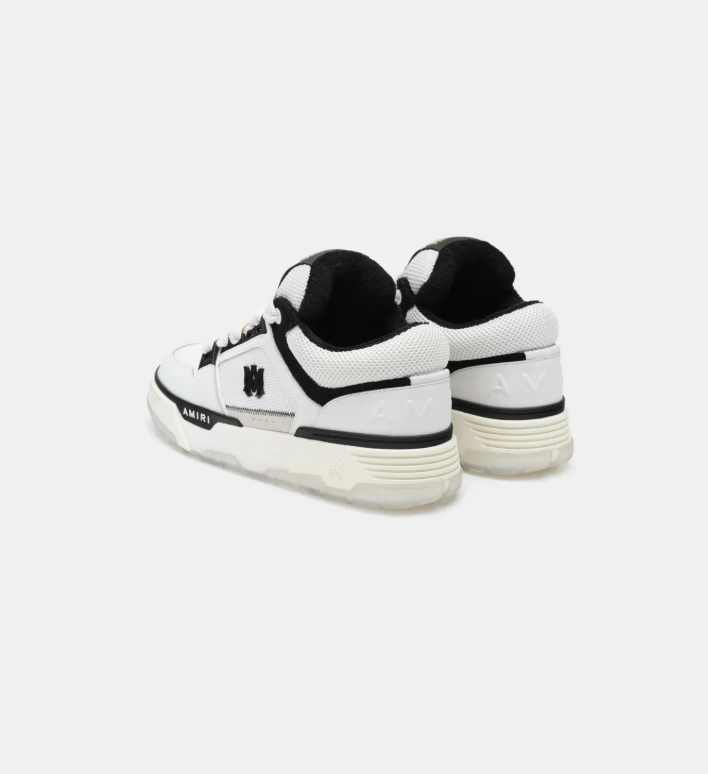 AMIRI MA-1 White and Black Low-Top Sneakers
